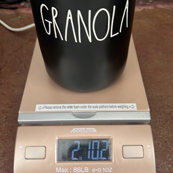 🆕Rae Dunn GRANOLA Black BN Ceramic Canister- VHTF.RARE DISCONTINUED - Picture 7 of 7